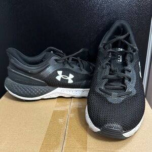 Under Armour Black and White Athletic Shoes
